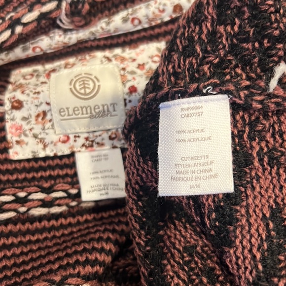 Multicolor hooded cardigan sweater - Picture 5 of 5